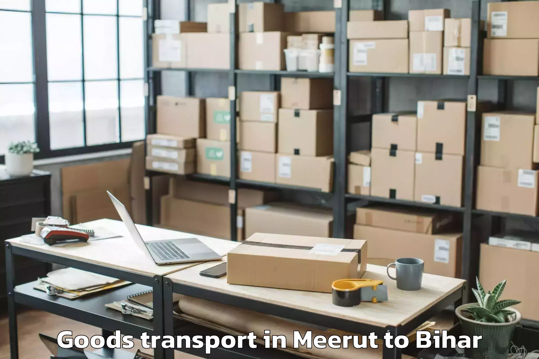 Affordable Meerut to Bar Bigha Goods Transport